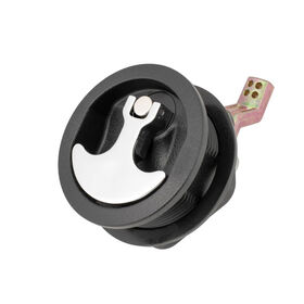 Whitecap 3" Non-Locking Compression Handle, Chrome-Plated Zamac/Black Nylon