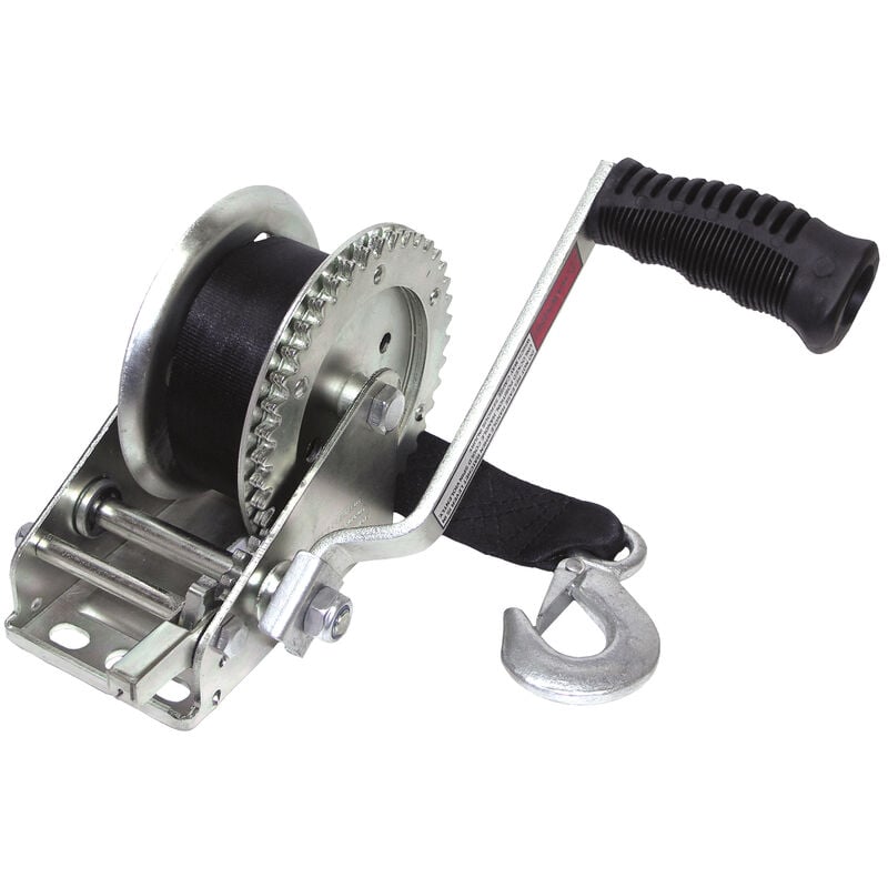 Overton's 1,200-lb. Single Speed Trailer Winch With 20' Strap image number 1