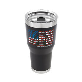 Camco Life is Better at the Campsite Patriotic Stainless Steel Tumbler, 30 oz.
