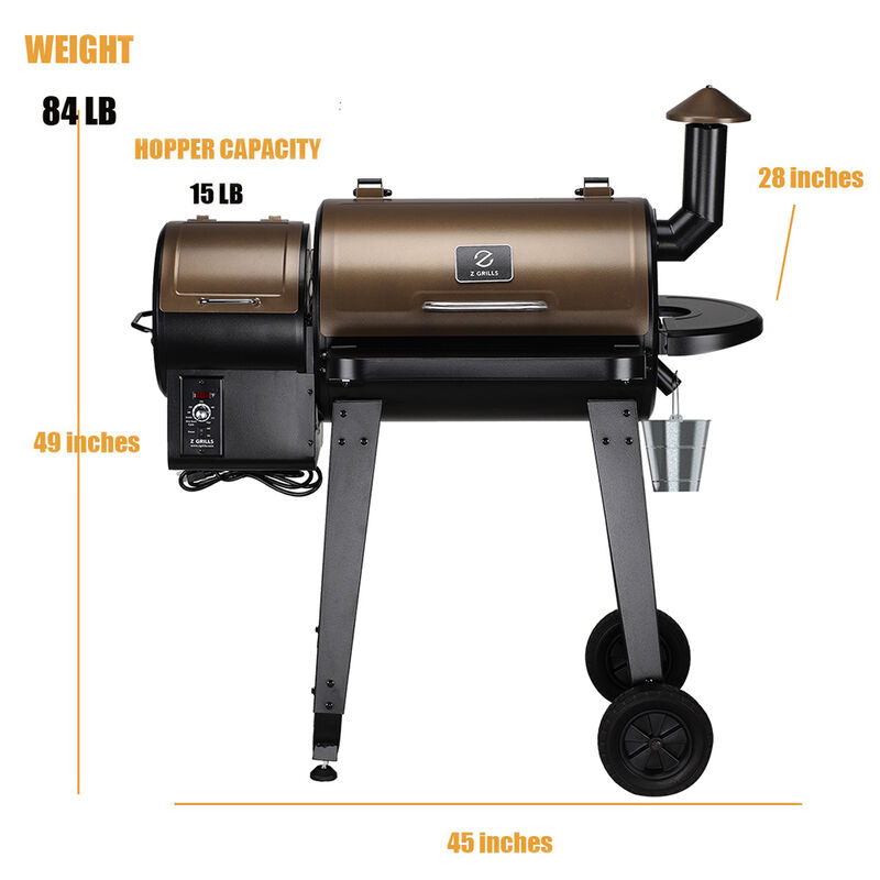Z Grills 450A 8-in-1 BBQ Pellet Grill and Smoker image number 7