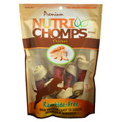 Nutri Chomps White Knotted Bone w/ Chicken Wrap, 7ct