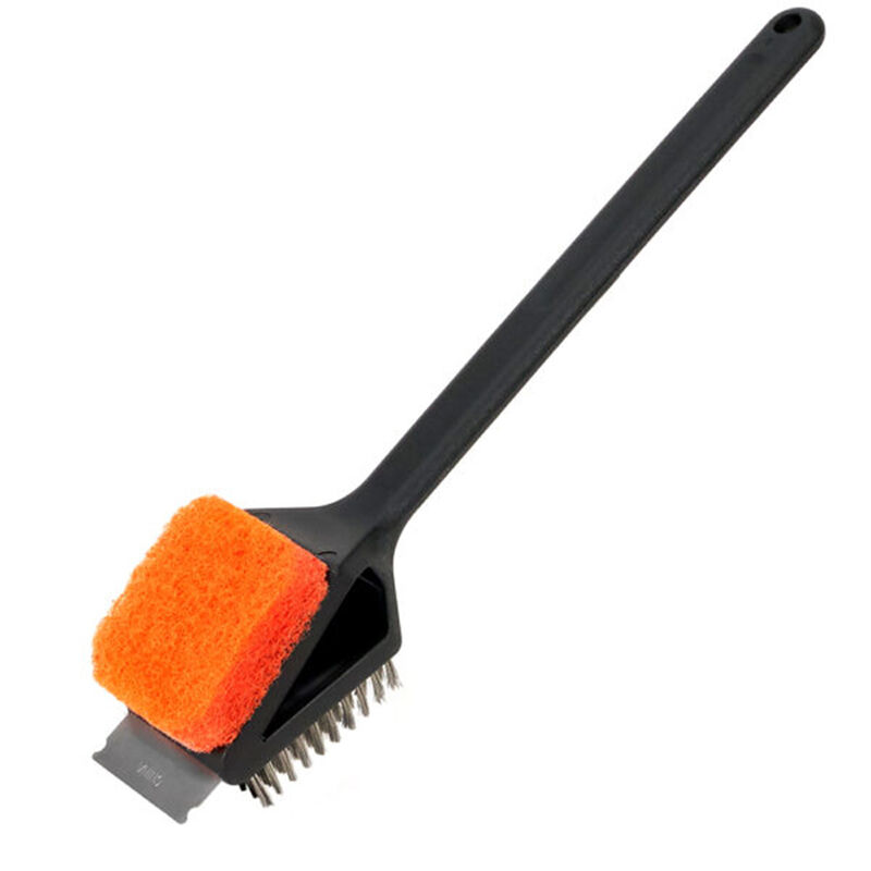 Mr. Bar-B-Q 2-Head Grill Brush w/ Scrub Pad image number 2