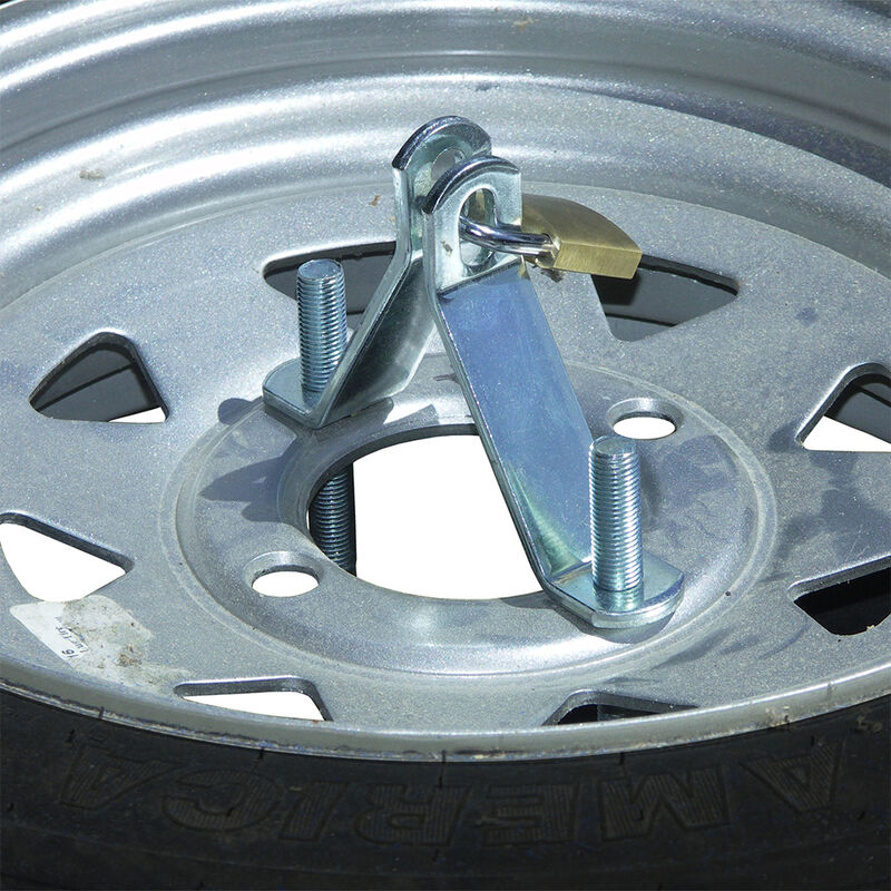 Spare Trailer Tire Carrier With Locking Brackets image number 2