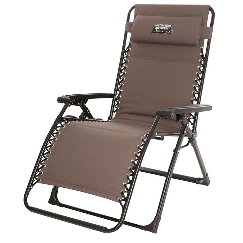 Oversize Gray Recliner - Keep Calm and Camp image number 5