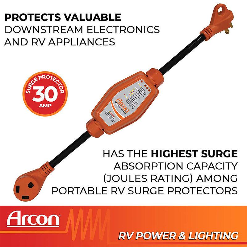 Arcon Surge Protector, Protect From Damaging Low/ High Voltage image number 4