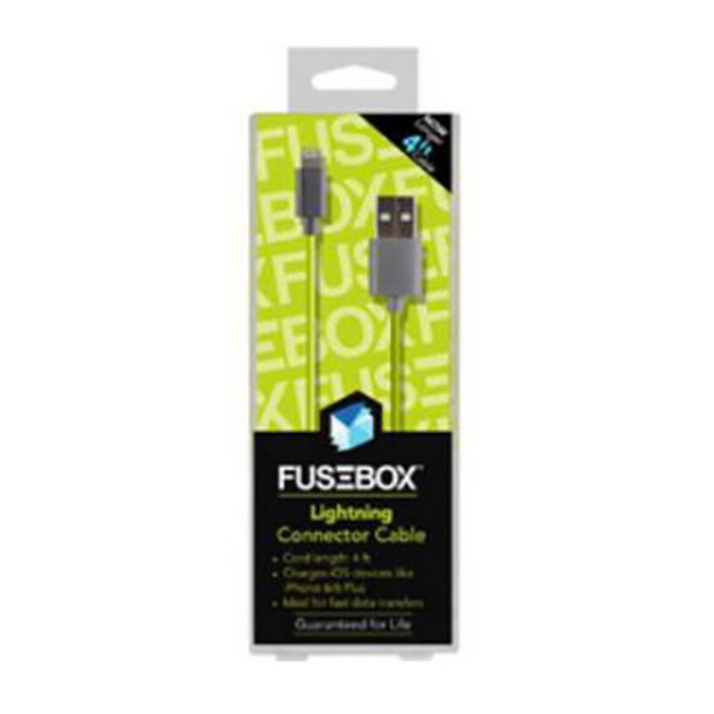 FuseBox Sync and Charge Lightning Connector Cable, 4' image number 1