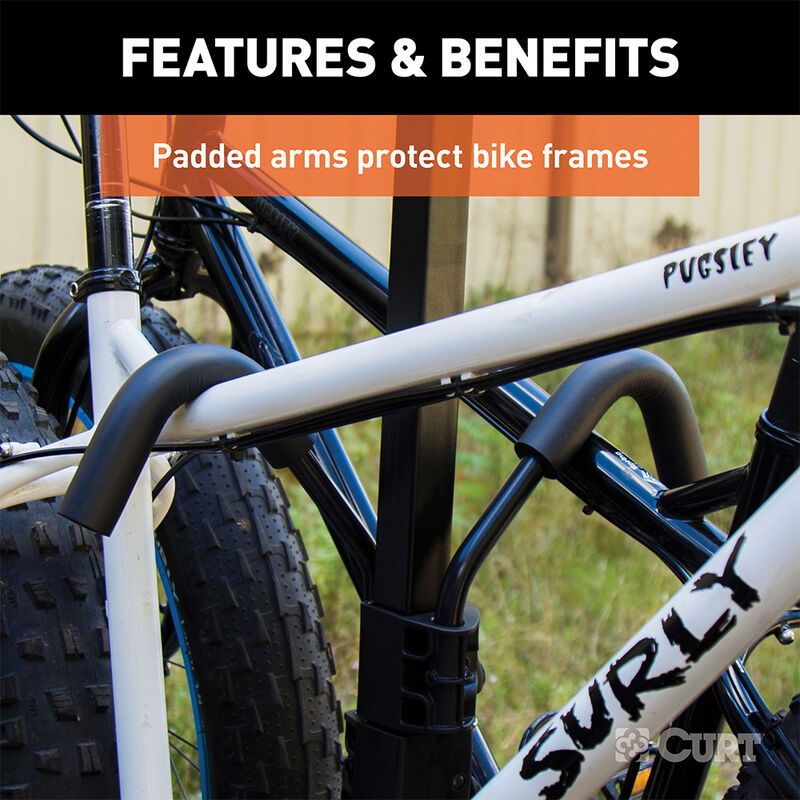 CURT 18087 Premium Tray Style Hitch Mounted 4 Bike Rack&mdash;2in Shank image number 6