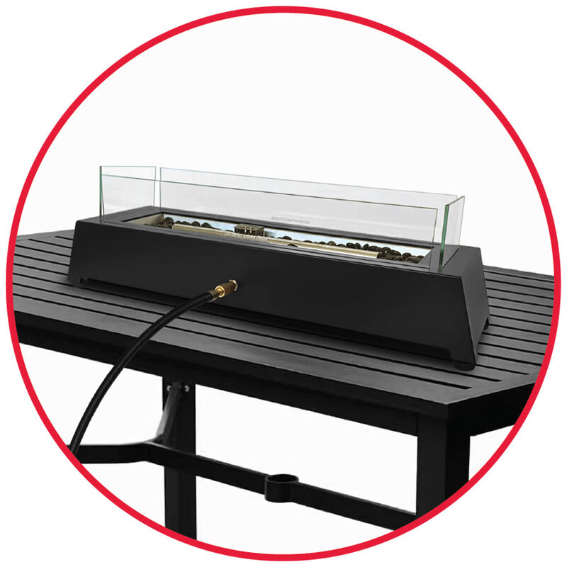 Sunbeam Outdoor Black Bolt Steel Tabletop Fire Pit image number 4
