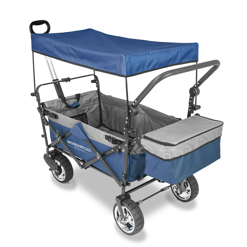 Wonderfold Outdoor S4 Push and Pull Premium Utility Folding Wagon with Canopy image number 19