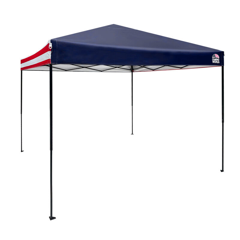 Camping World Flag 10x10 in Canopy - Red/White/Blue image number 3