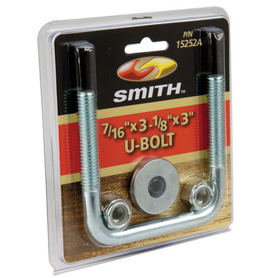 Smith Zinc-Plated U-Bolt, 3"L x 3-1/8"W