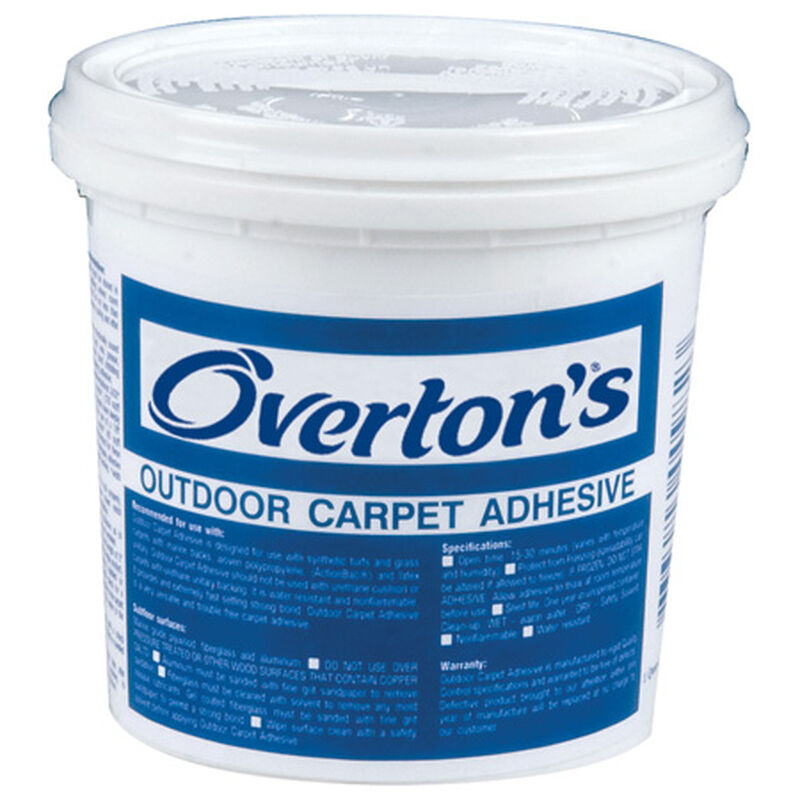 Overton's Indoor/Outdoor Do-It-Yourself Carpet Adhesive, quart image number 1