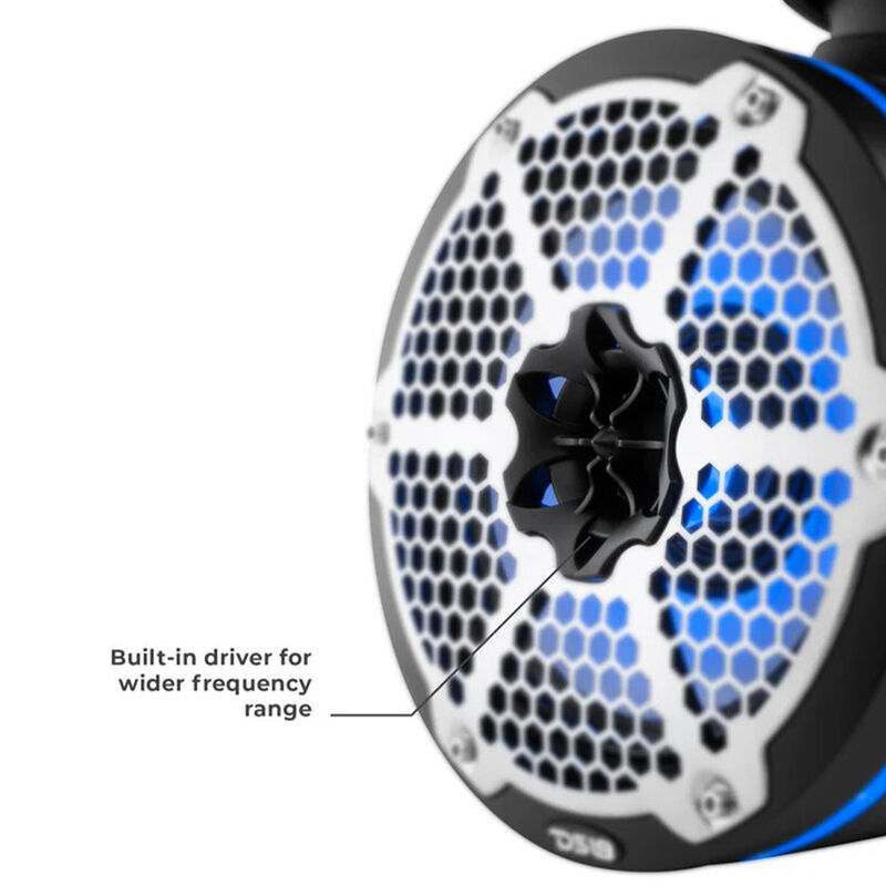 DS18 NXL-X6TPNEO 6.5" Marine Tower Speakers with RGB LED Lights, Pair image number 6