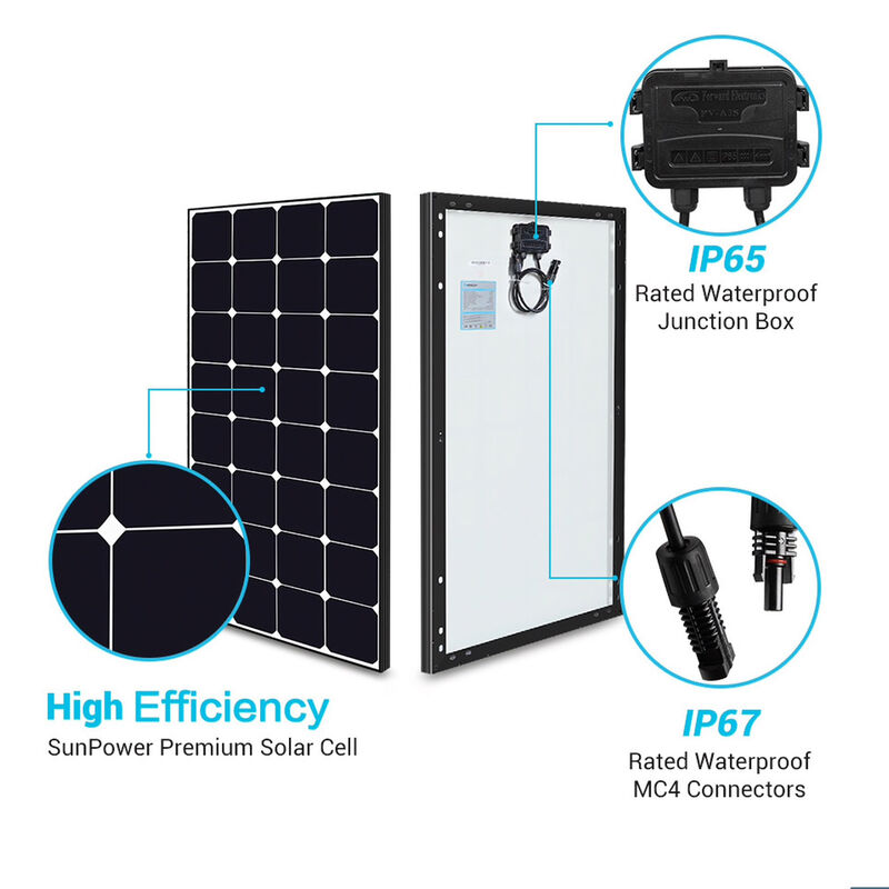 Renogy Eclipse 100-Watt 12V Monocrystalline Solar Panel image number 2