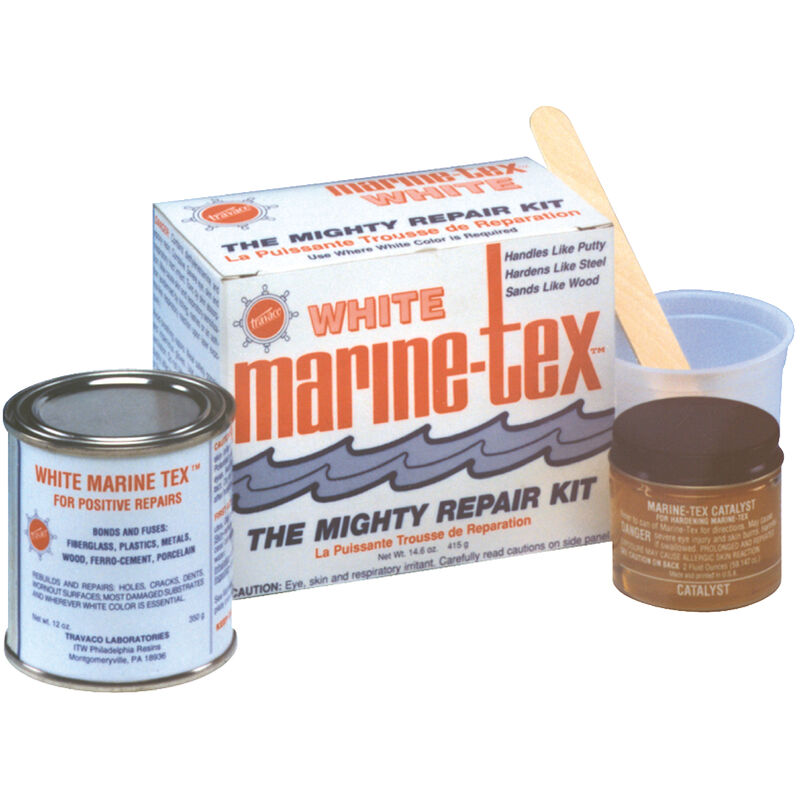 Marine-Tex White Epoxy Putty Repair Kit, 2-1/2 lbs. image number 1