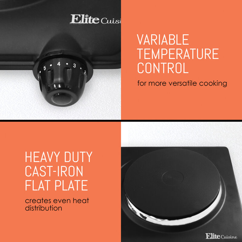 Elite Cuisine Electric Single Buffet Burner  image number 5