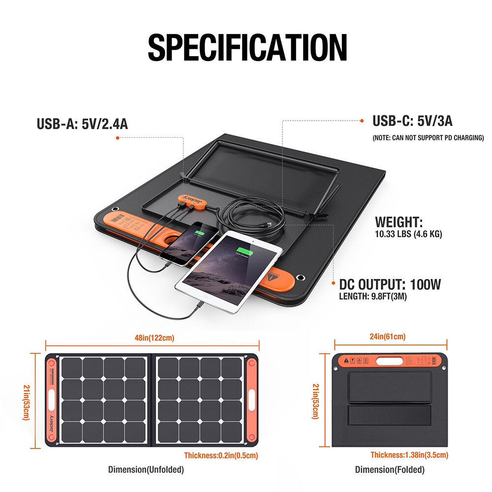 Jackery SolarSaga 100W Solar Panel
