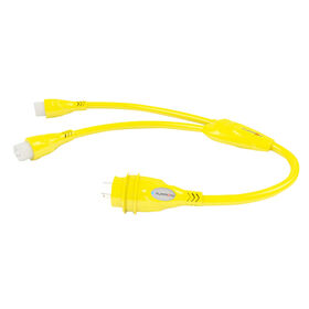 Furrion Y-Adapter, 15A (F) to 30A (M)