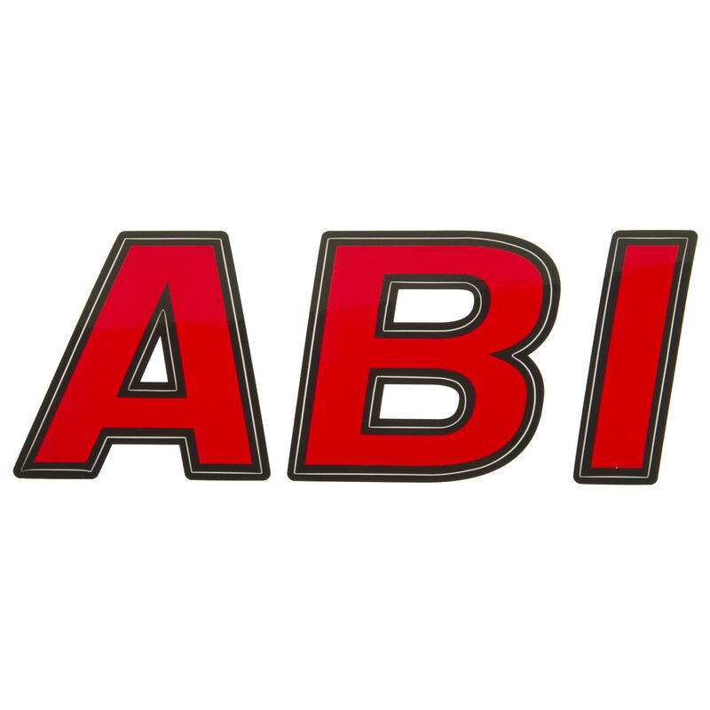 Hardline 700 Series 3" Letter/Number Kit, Solid w/Black Outline image number 5