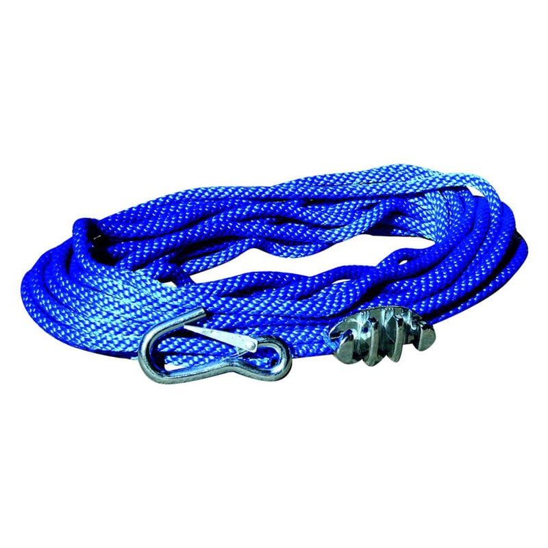 Panther 50' Polypropylene Anchor Line With Cleat And Hook image number 1