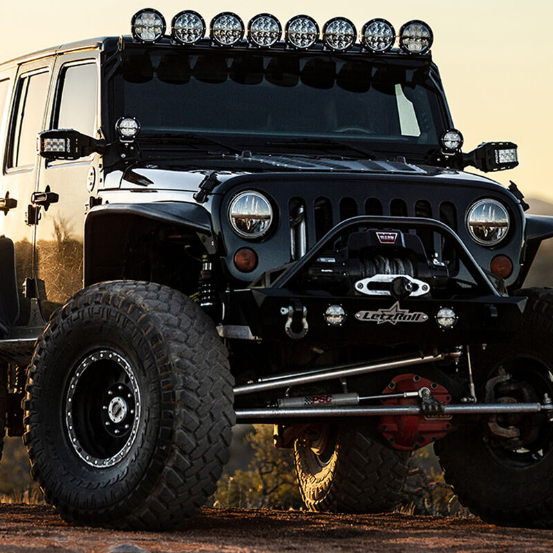 RIGID 360-Series 6" LED Off-Road Fog Light Spot Beam with Amber Backlight - Black Housing image number 2