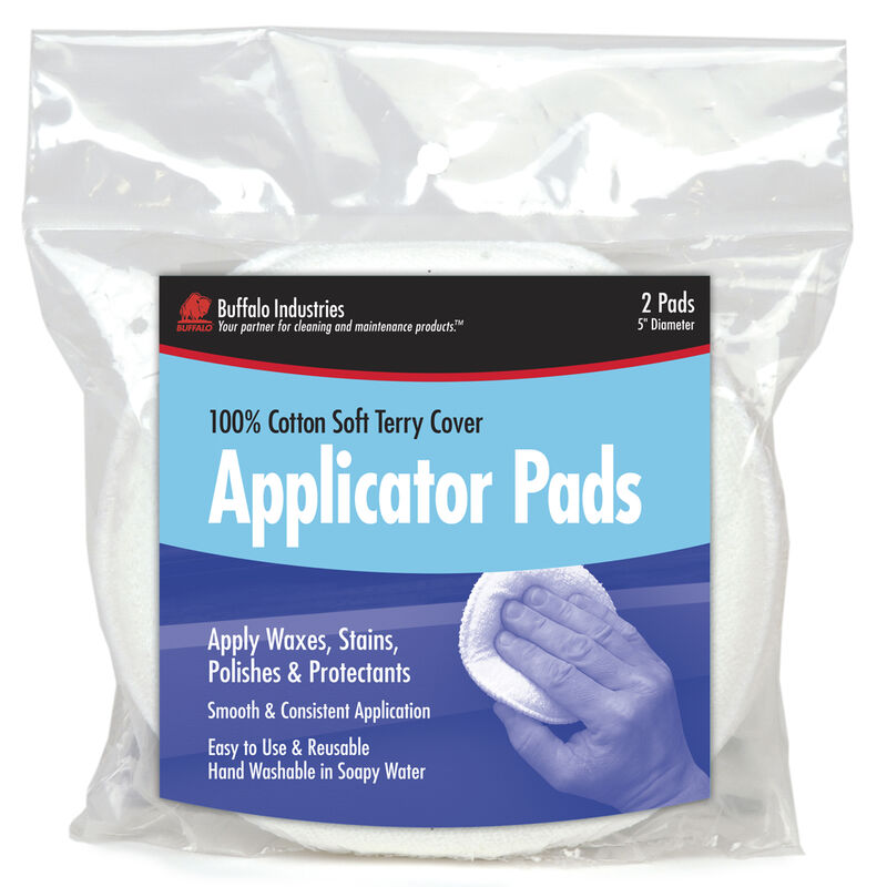Buffalo Terry Cloth Wax Applicator Pads, 2-Pack image number 1