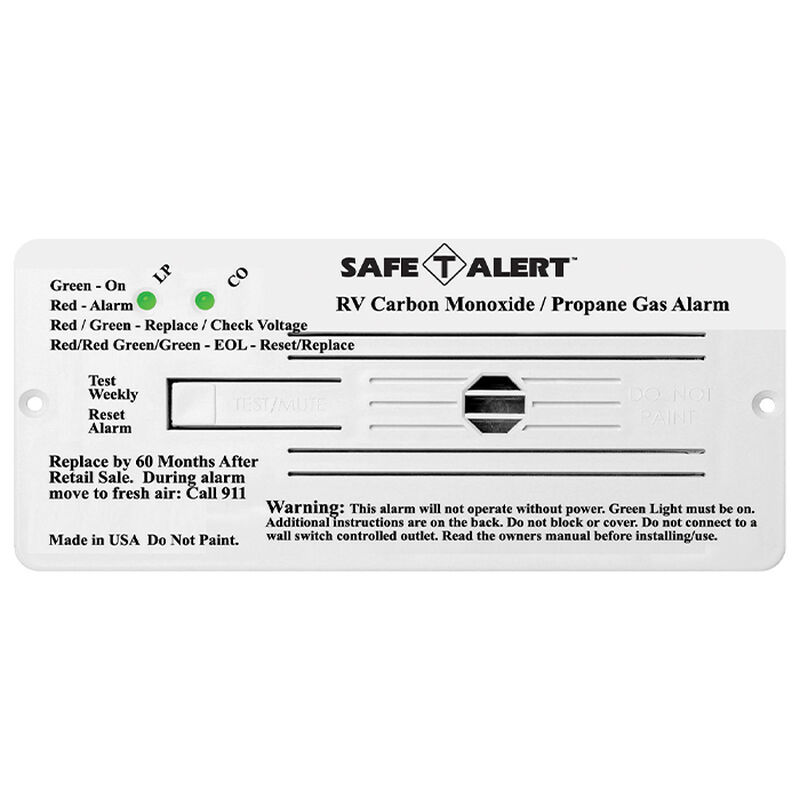 Safe-T-Alert 35 Series Flush Mount Dual LP & Carbon Monoxide Alarm, White image number 1