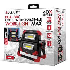 Adurance Dual 360&deg; Cordless Rechargeable Work Light Max