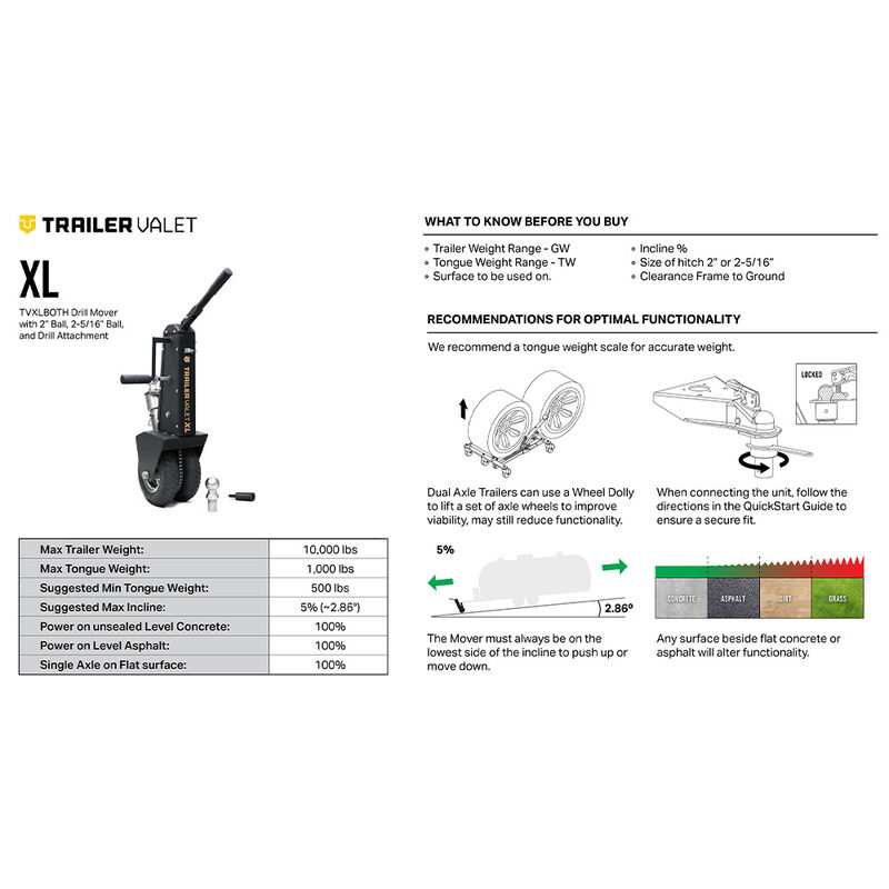 Trailer Valet XL 10,000-lb. Mover image number 11