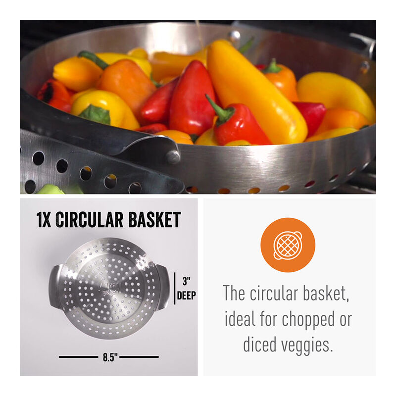 Yukon Glory Mini 3-Piece Grill Basket Set image number 3