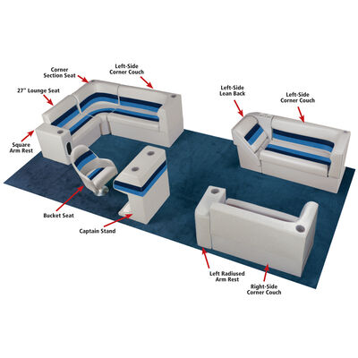 Toonmate Deluxe Lean-Back Lounge Seat, Left Side