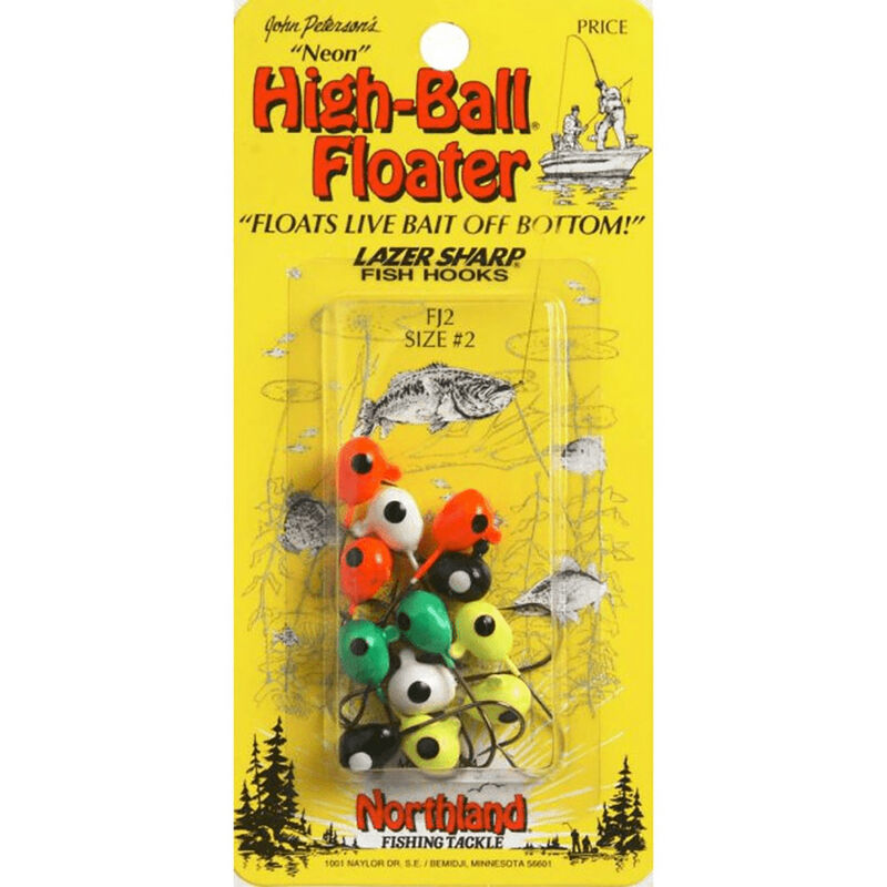 Northland "Neon Tone" High-Ball Floater Jig, FJT1, 4-pk. image number 2
