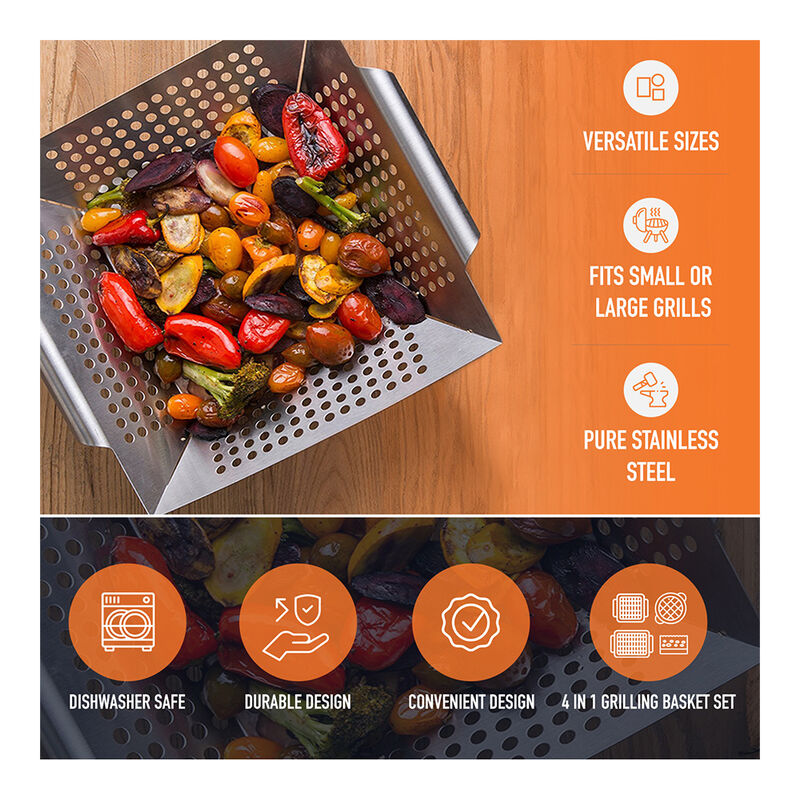 Yukon Glory Mini 3-Piece Grill Basket Set image number 6