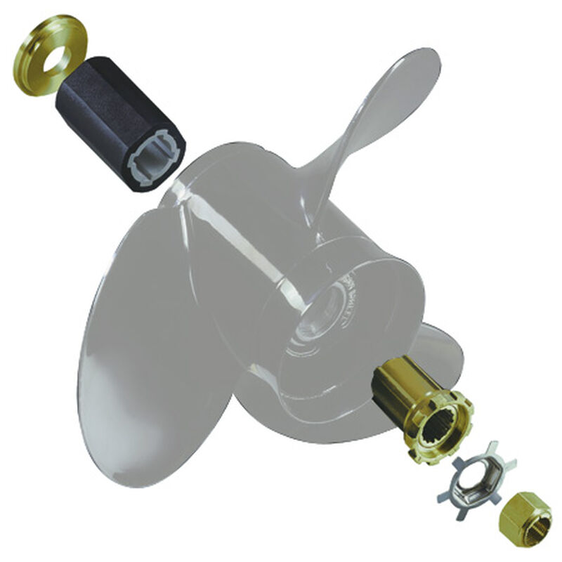 Michigan Wheel XHS-122 Propeller Exchangeable Hub Kit For Tohatsu 25-30 HP image number 1