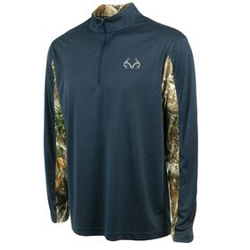 Realtree Men's Stealth Quarter-Zip Wind Shirt