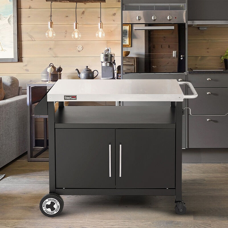 Royal Gourmet Movable Grill Prep Table with Storage image number 8