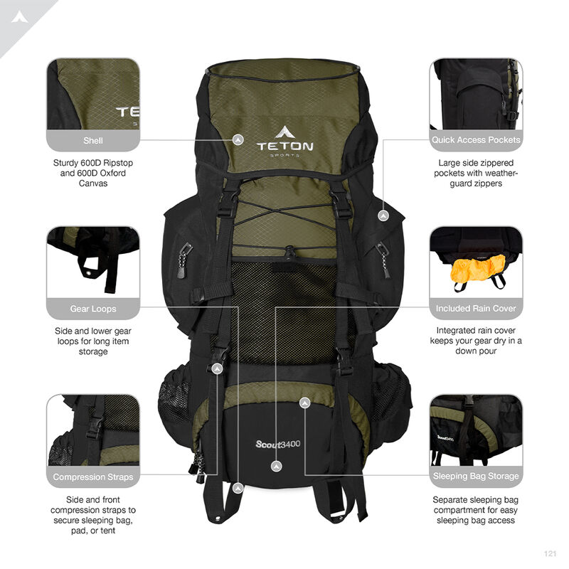 Teton Sports Scout 3400 Backpack image number 16