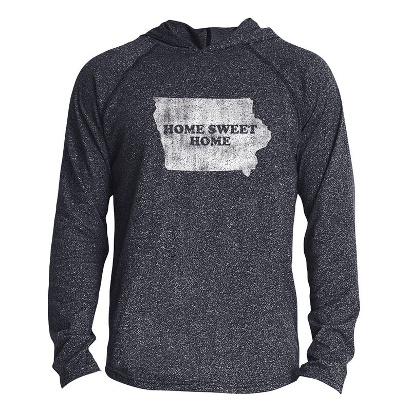 Points North Men's Iowa ''Home Sweet Home'' Long-Sleeve Hooded Tee image number 1
