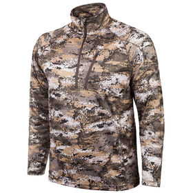 Huntworth Men&rsquo;s Lightweight Quarter-Zip Shirt, Disruption Camo
