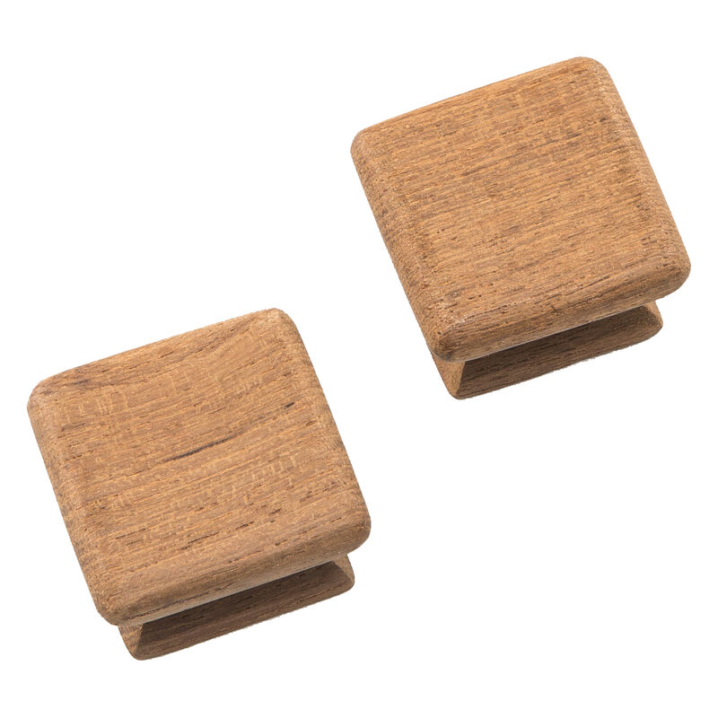 Whitecap Teak Square Drawer Knobs, 2-pk. image number 1