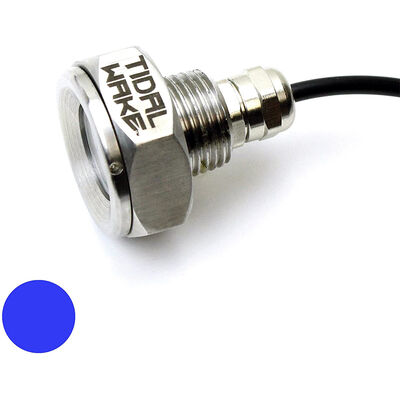 Tidal Wake Underwater LED Boat Drain Plug Light – Plug N’ Play, 1/2" Thread, Blue