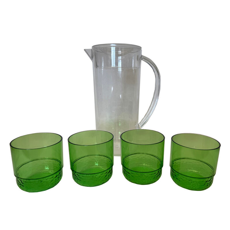 Phantom Chef Acrylic Pitcher with 4 Cups - Hunter Green image number 4