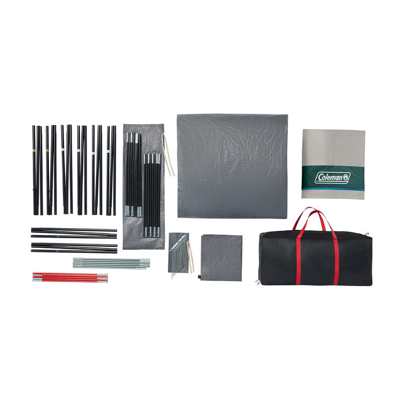 Coleman Skylodge 12-Person Camping Tent With Screen Room, Evergreen image number 4