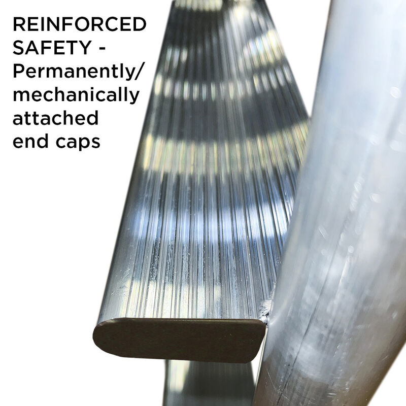 Dock Edge 5-Step Aluminum Fixed Ladder, Wide-Step image number 4