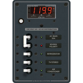 Blue Sea Systems AC Main +3 Positions Panel