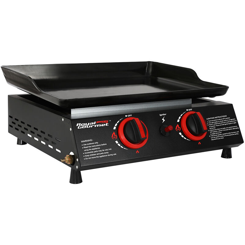 Royal Gourmet 18" Portable Countertop Gas Grill Griddle image number 1