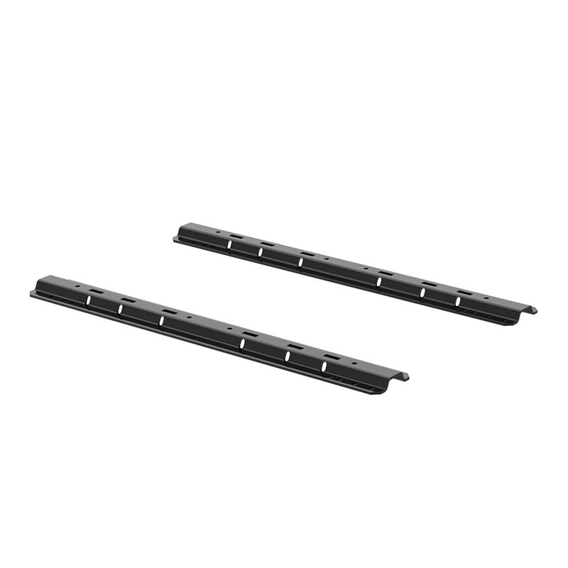 CURT Universal 5th Wheel Base Rails, 25K, Gloss Black