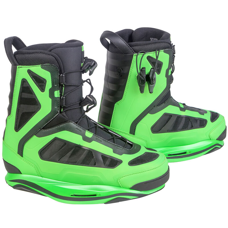 Ronix Parks Wakeboard Bindings, Lime Green image number 1