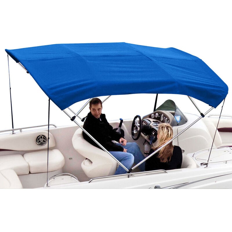 Shademate Polyester 4-Bow Bimini Top, 8'L x 54"H, 91"-96" Wide image number 1