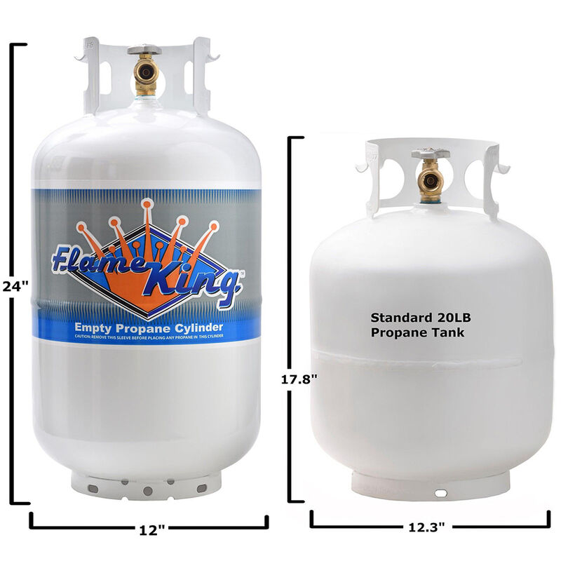 Flame King 30-lb. Empty Propane Cylinder with OPD image number 4